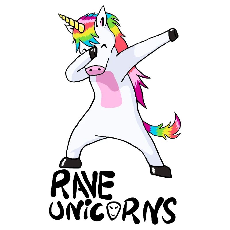Logo Rave Unicorns Black Text