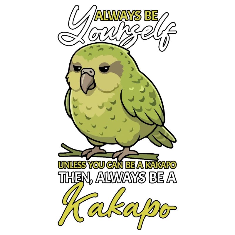 Sei immer du selbst, Kakapo Neuseeland