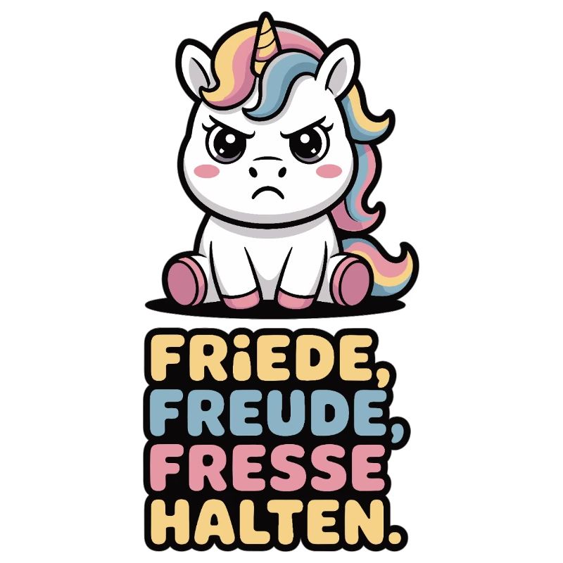 Süßes Einhorn Sarkasmus Spruch Fun Shirt