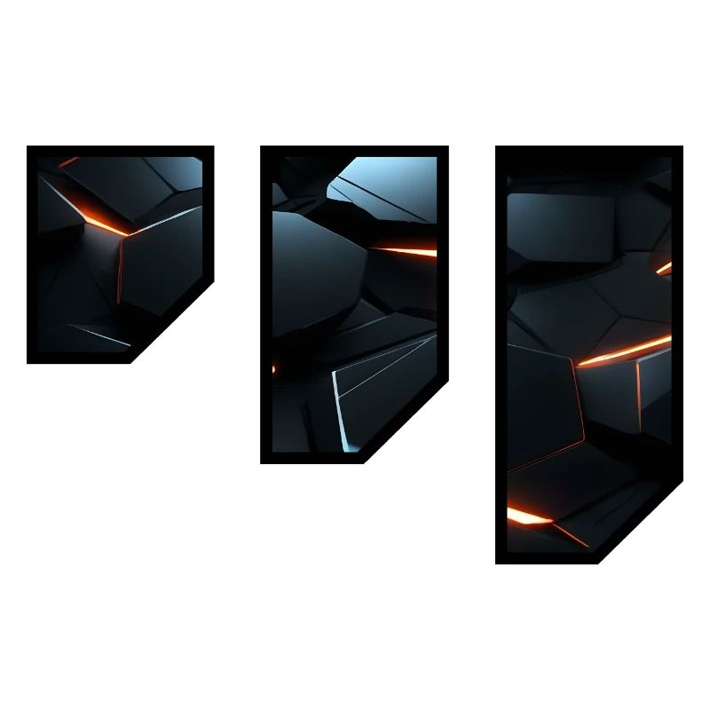 Futuristic Geometric Light Pattern