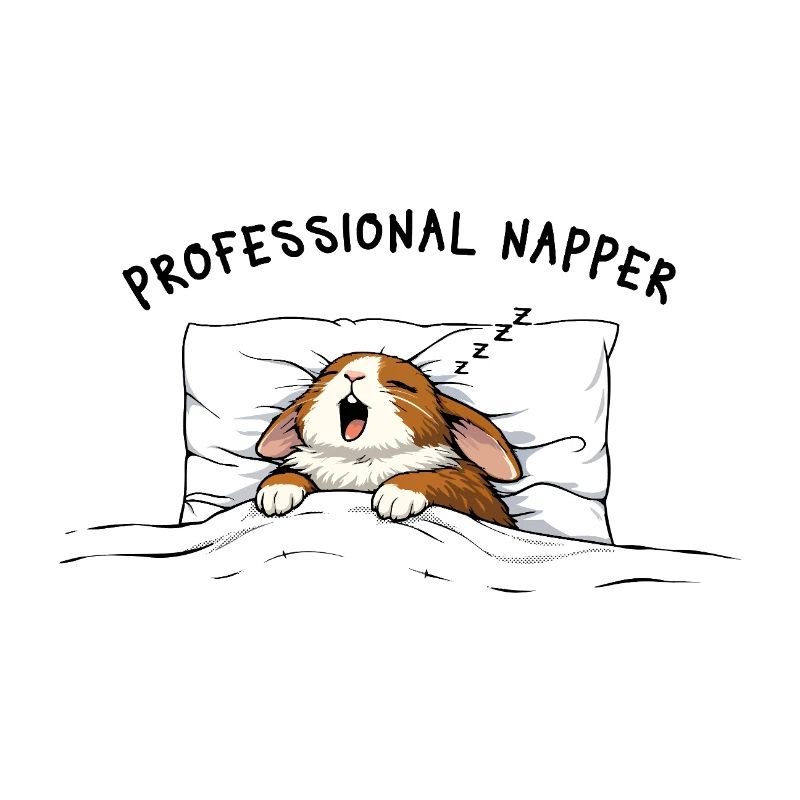 Professional Napper Sleep Bunny Bunny Rabbit