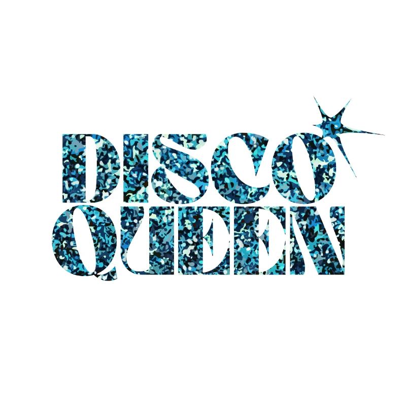 Disco Glitter Bubble Graphic Design