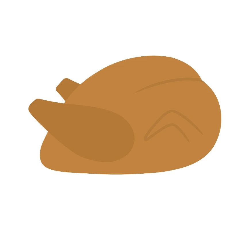Festive Roast Turkey Illustration