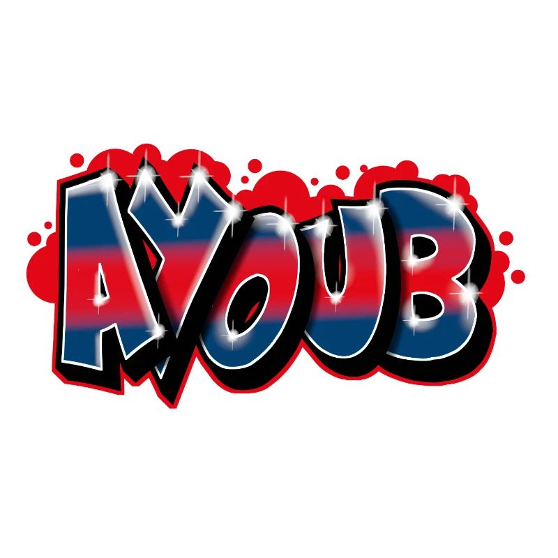 Graffiti First Name AYOUB
