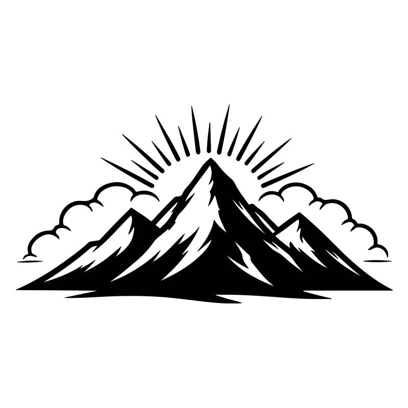 Mountains Clouds Peaks