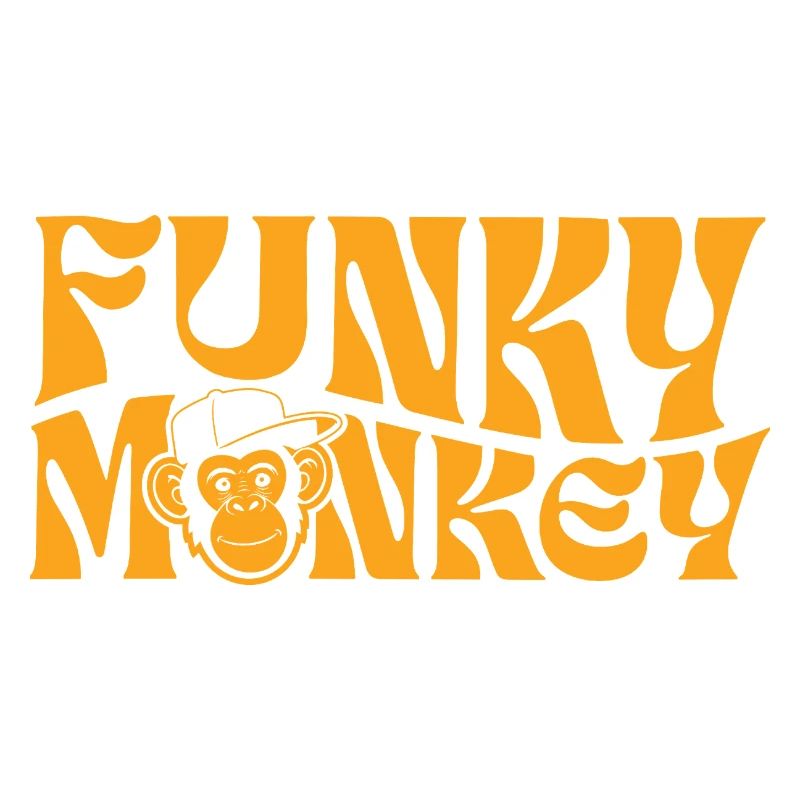 Typographie rétro de Funky Monkey