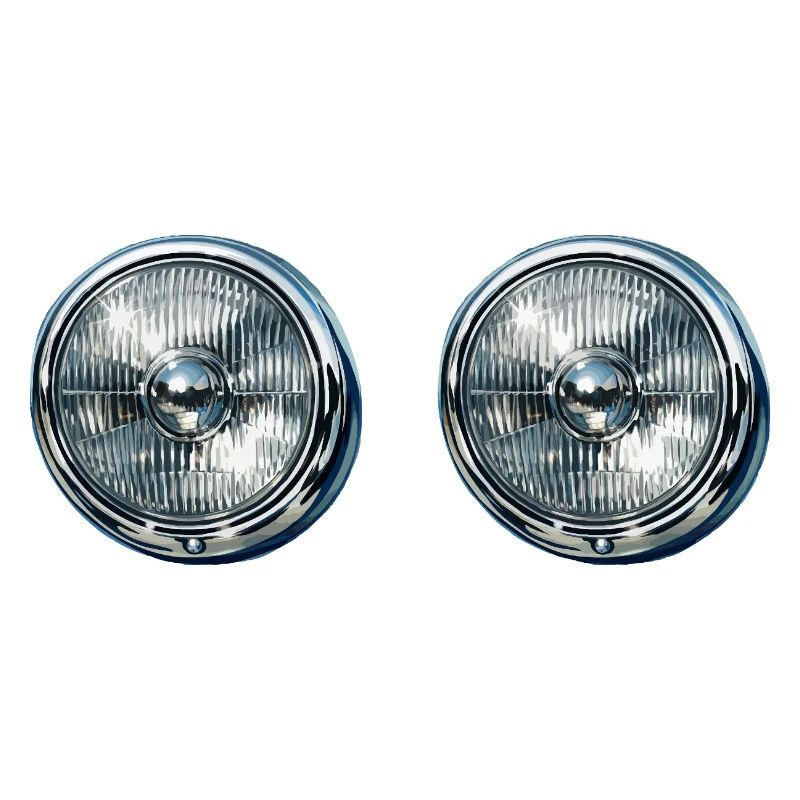 Reflets doubles des phares