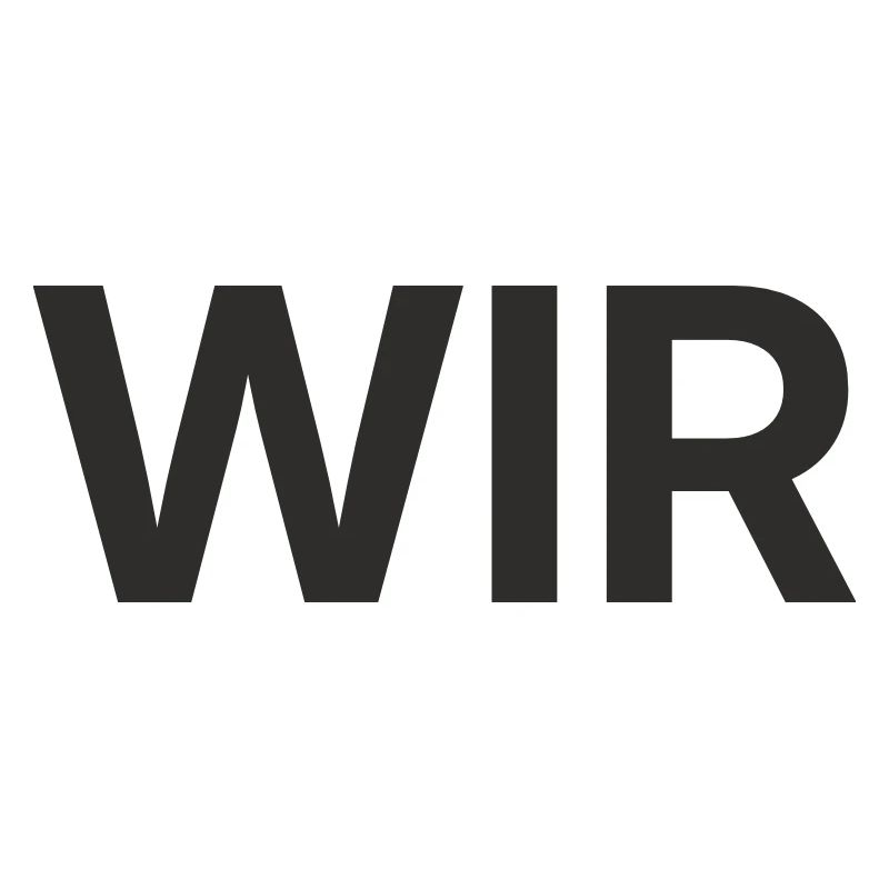 Wir – Minimalistisches Statement Textdesign