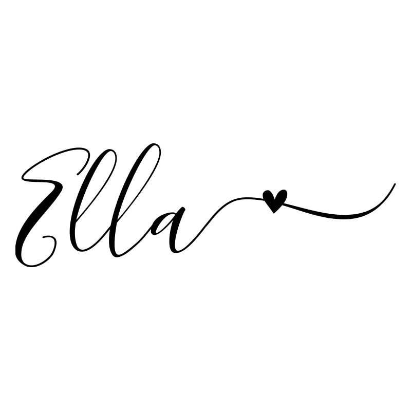 Ella Surname First Name Decorative