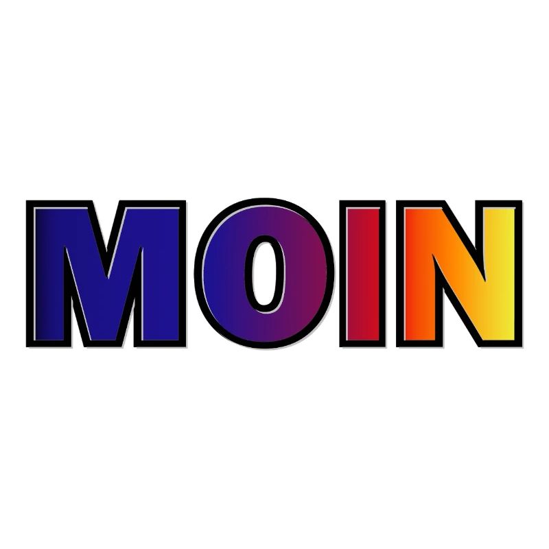 MOIN Gradient Typo Druck