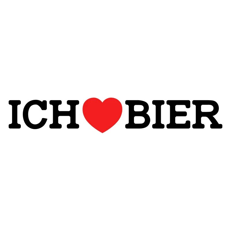 Ich liebe Bier (Farben änderbar)