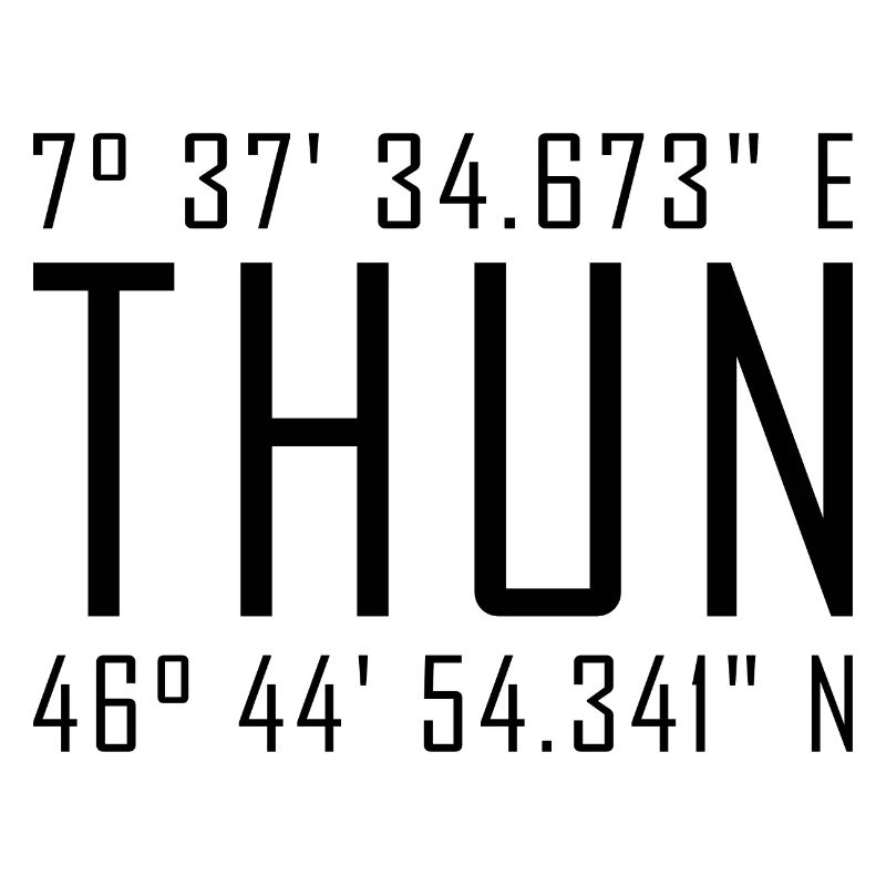 Thun Coordinates – Typography with Local Reference Besch