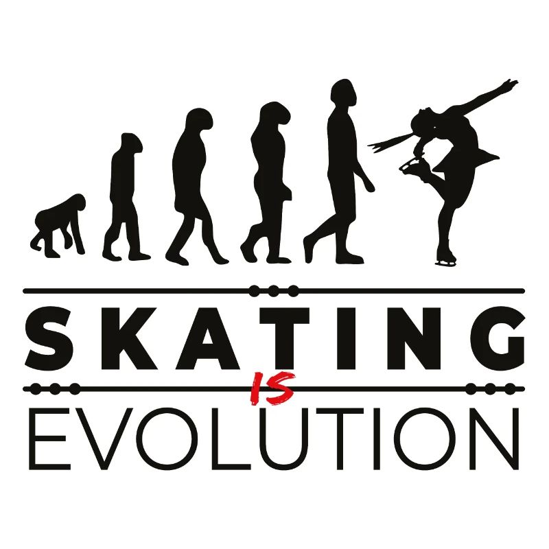 Skating is evolution - Message Humour Parodie