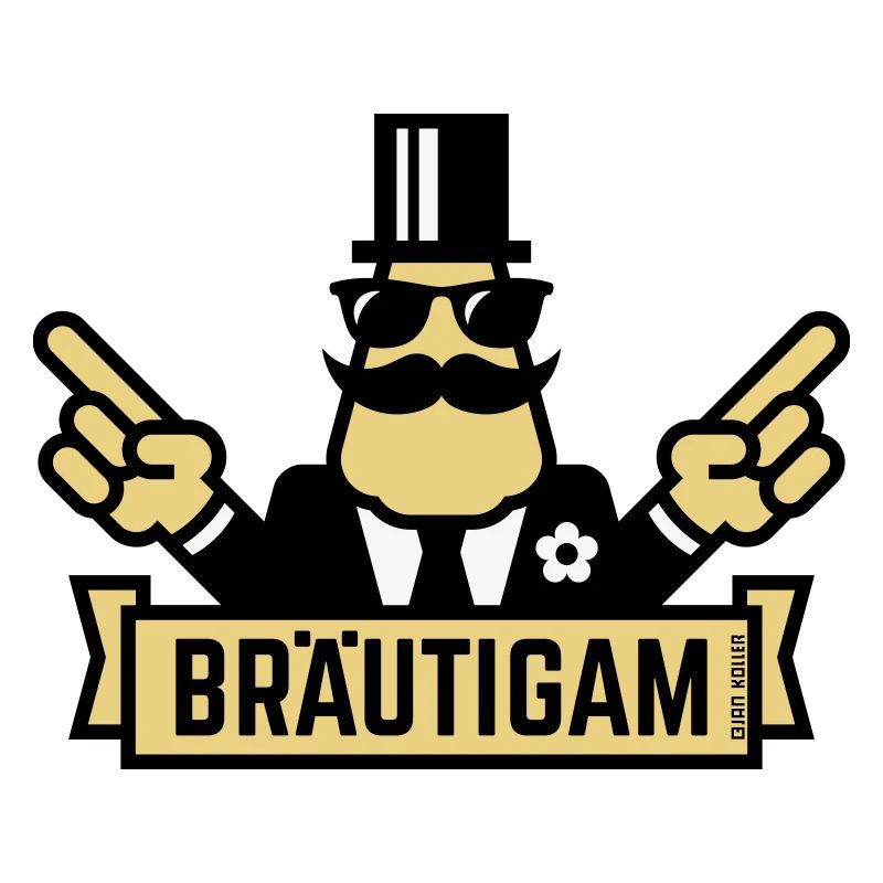 Bräutigam Handzeichen (Polterabend / JGA / 3C)