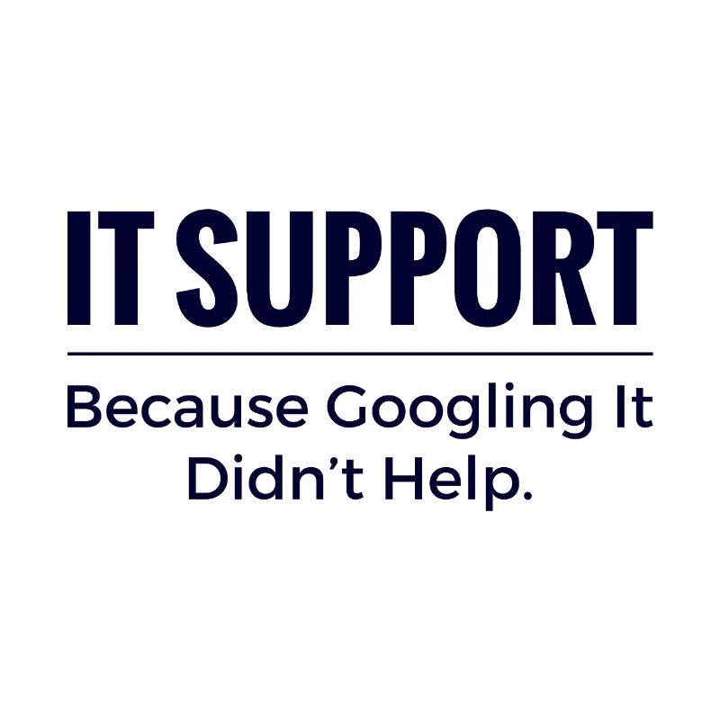 Chemise support informatique – parce que chercher sur Google n’a pas aidé