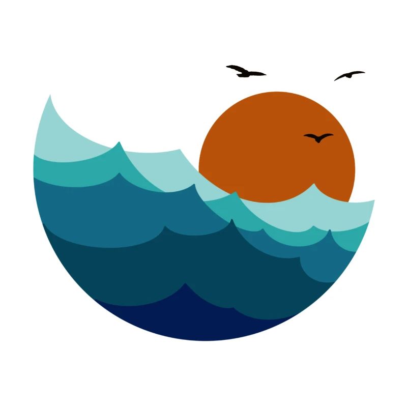 Waves Sunset
