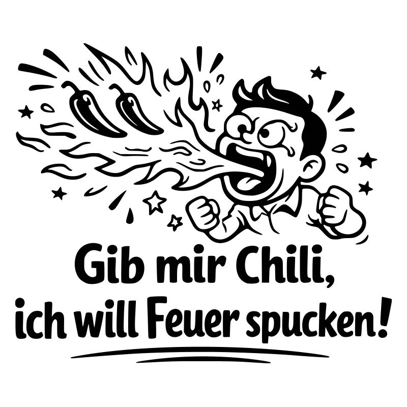 Cracher du feu Mangeant du chili