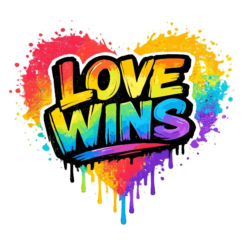 Love Wins Rainbow Statement for Pride