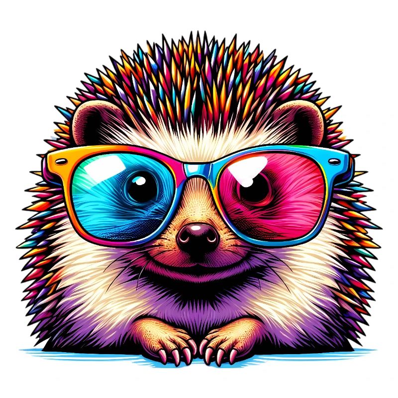 Igel mit Sonnenbrille