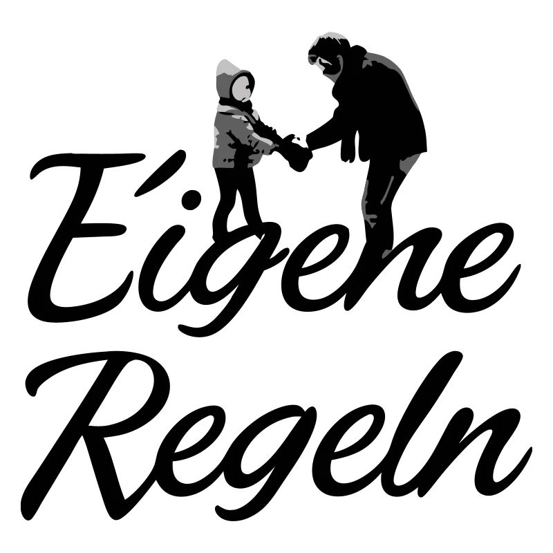 Vater und Kind Silhouette