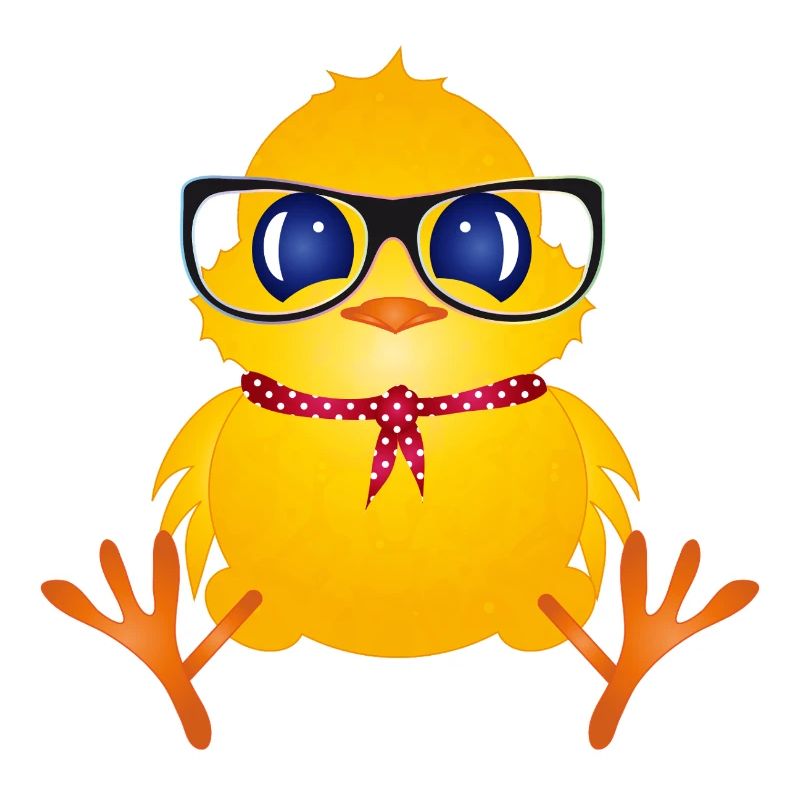 Cute chick with nerd glasses