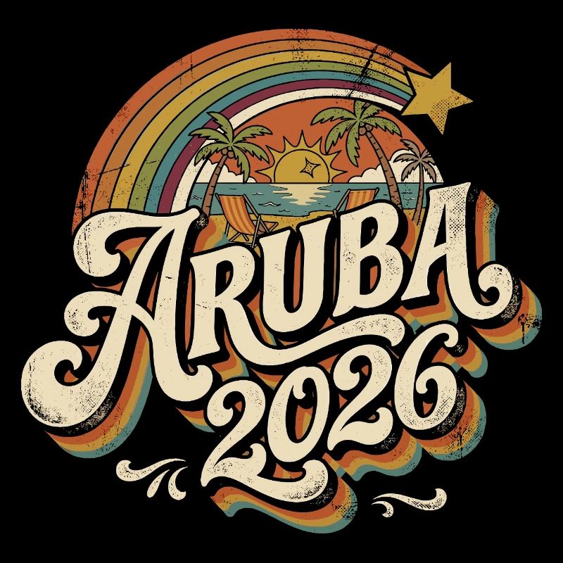 Aruba 2026 Retro Sunset