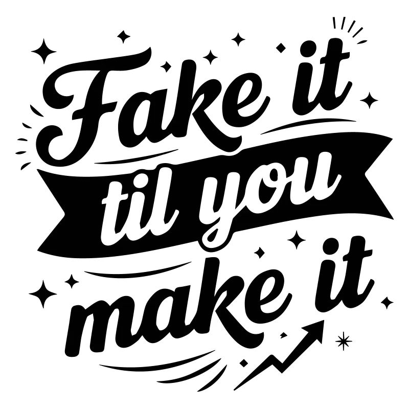 Fake It Til You Make It - Success Confidence Minds