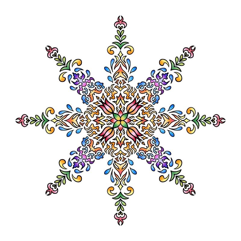 Mandala | Bunt | Leben | Geschenkidee