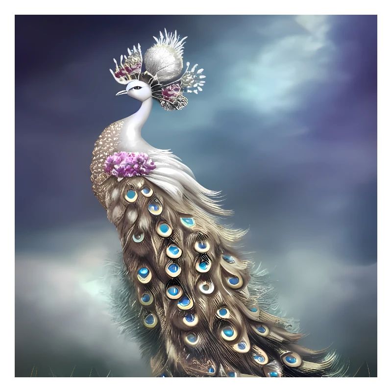 Wonderful elegant peacock