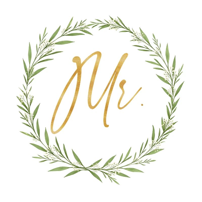 Conception de couronne élégante pour le marié