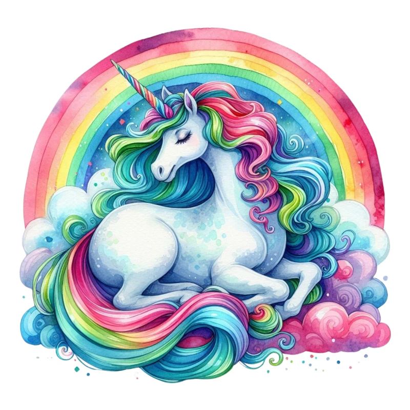 Regenbogen Traum Einhorn
