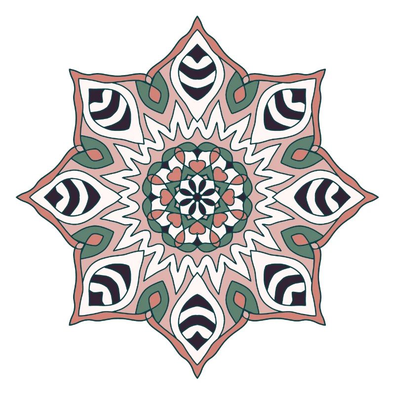 Earth Tone Mandala Pattern