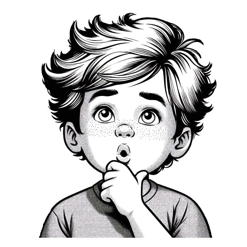 Surprised Thoughtful Boy | Thoughtful Boy