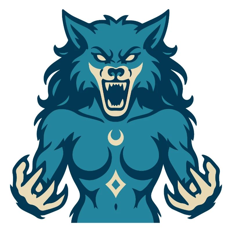 Conception de puissance Moonwolf