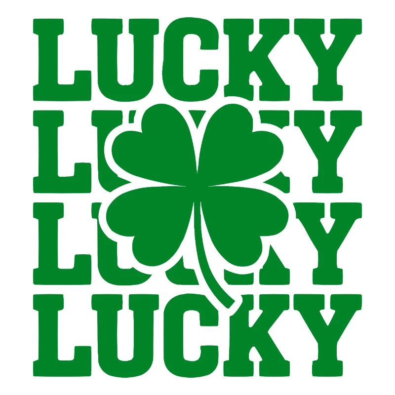 Lucky Clover Typography