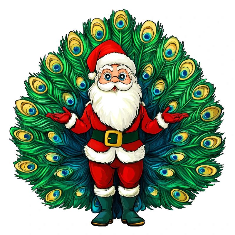 Weihnachtsmann Vogelstrauss