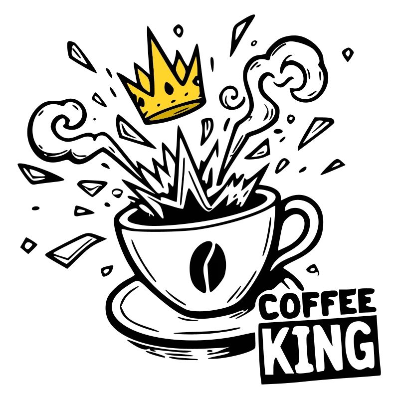Grind or Die : roi du café krone graffiti kaffee