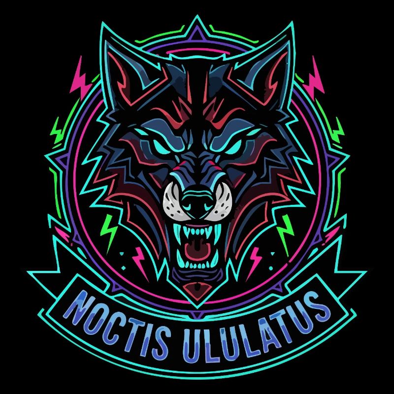 Neon Wolf Noctis Ululatus