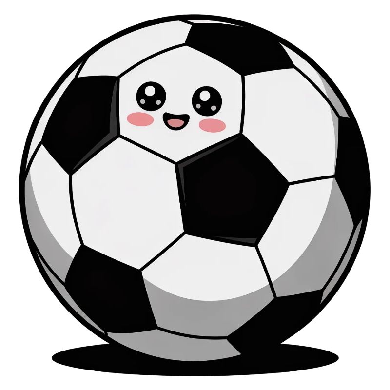 Fußball comic süß