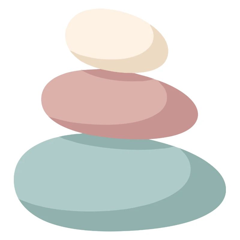 Pastel Stone Stack
