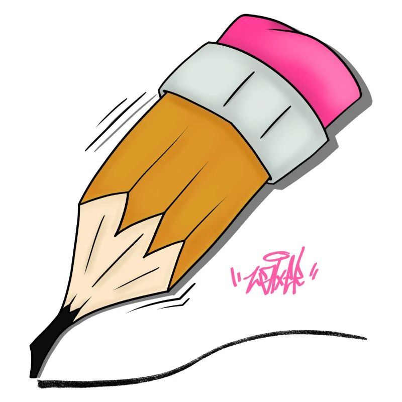 Buntstift Doodle Stil