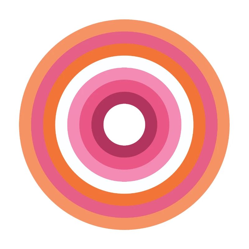 Palette Concentric Ring Lesbienne LGBTQ
