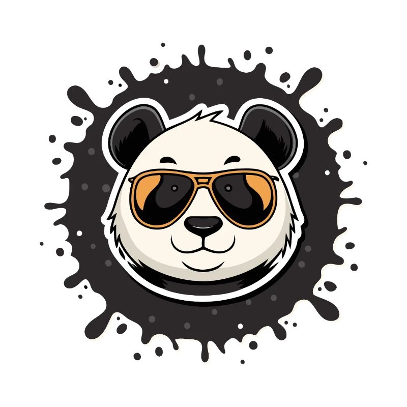 Panda chic glasses orange splash