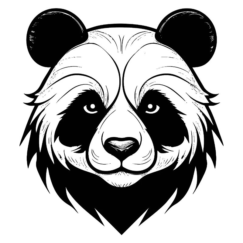 Conception élégante du masque de panda