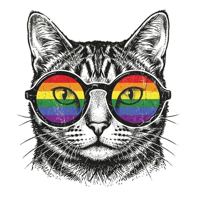LGBT-Pride-Monat – Regenbogenkatze