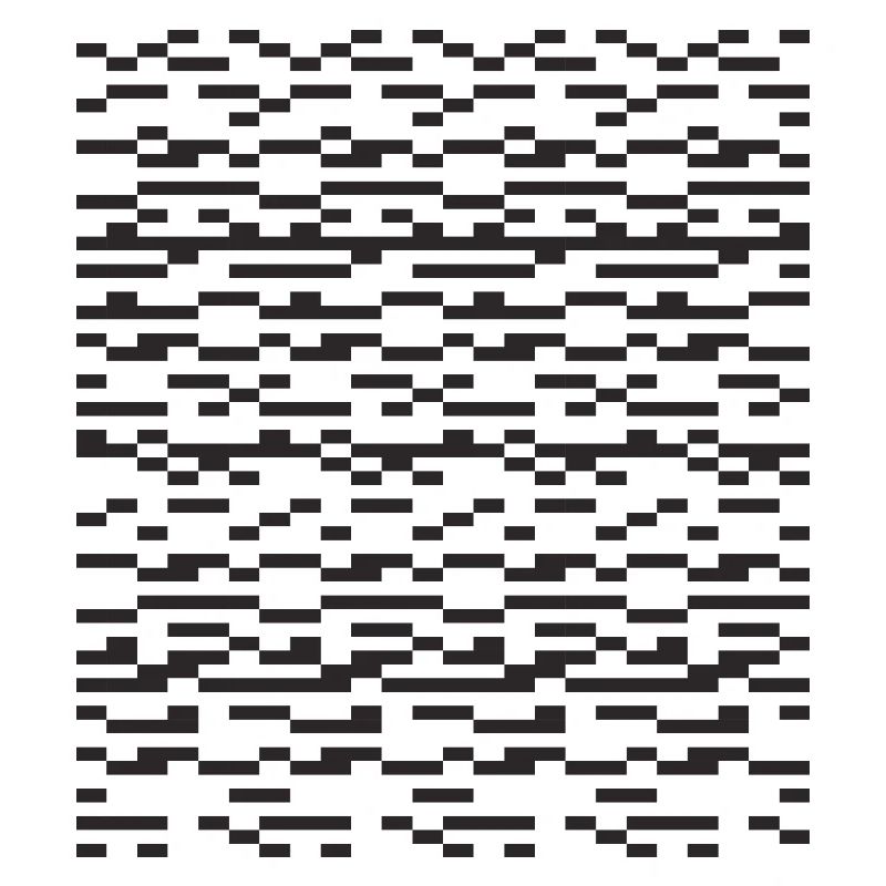 Noir Stripe pixelled Glitch Grid
