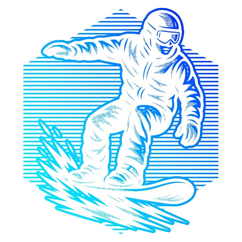 Conception vintage de snowboard pour snowboard