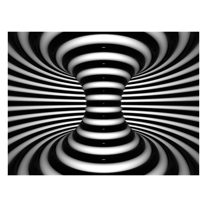 Vortex noir et blanc en spirale