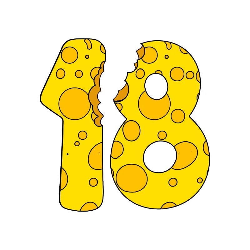 18 years old cheese - 18th birthday gift