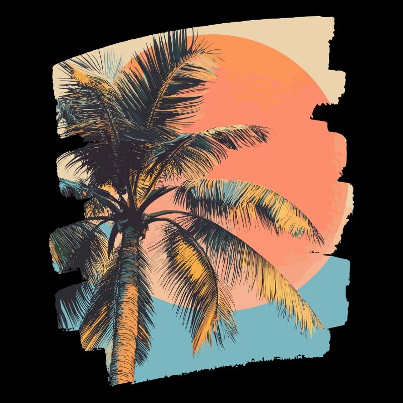 Palm Tree Sunset Summer Sun